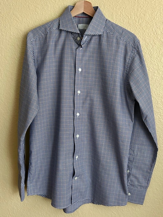 Eton Other - Eton Slim Micro-Check Long Sleeve Button Down Shirt